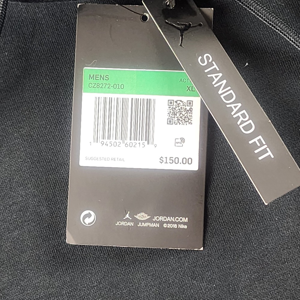 Jordan 23 Engineered Fleece Hoodie XL Black CZ8272-010 Jumpman NWT Oversized - Picture 5 of 13